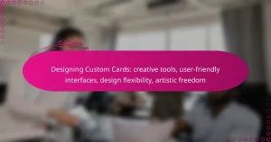 Designing Custom Cards: creative tools, user-friendly interfaces, design flexibility, artistic freedom